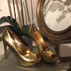 Gold MIchael Kors Heels